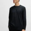 HUGO BOSS T-Shirts>T-shirt Em Jersey De Algodão Com Logótipo De Efeito Espelhado