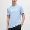 HUGO BOSS Fatos De Banho>T-shirt Em Jersey De Algodão De Ajuste Regular E Proteção UV FPS 50+