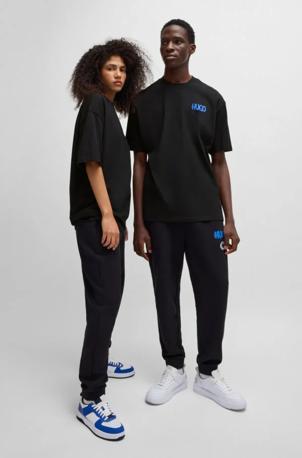 HUGO BOSS T-Shirts>T-shirt Em Jersey De Algodão Com Logótipo