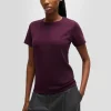 MULHER HUGO BOSS T-Shirts E Tops>T-shirt Em Mistura De Algodão Com Bordado De Logótipo Sobreposto