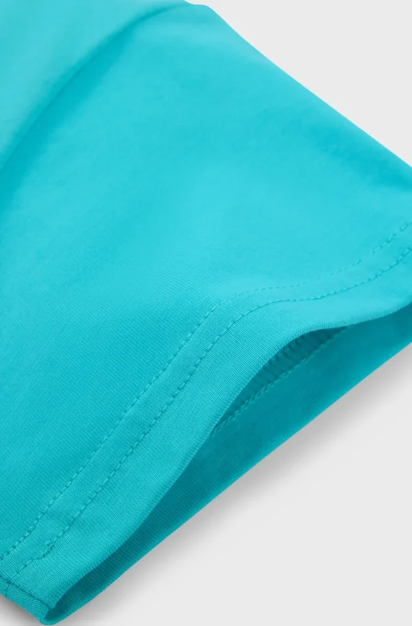 Crianças HUGO BOSS Partes De Baixo Para Rapaz>T-shirt Para Criança De Ajuste Largo Em Algodão Com Logótipo Estampado