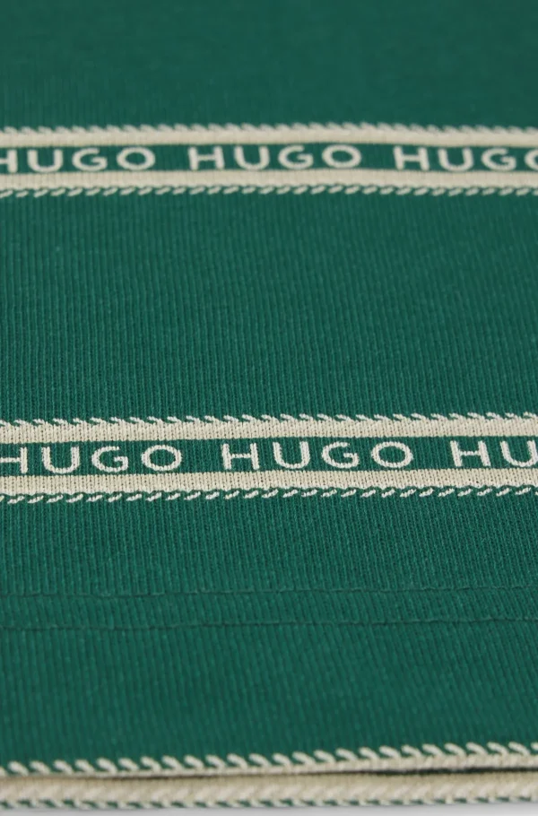 Crianças HUGO BOSS Júniores (Idades 4-14)>T-shirt Para Criança Em Algodão às Riscas Com Logótipo De Estilo Varsity