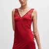 MULHER HUGO BOSS Pijamas E Loungewear>Vestido De Noite Em Jersey Com Acabamentos Em Renda Elástica